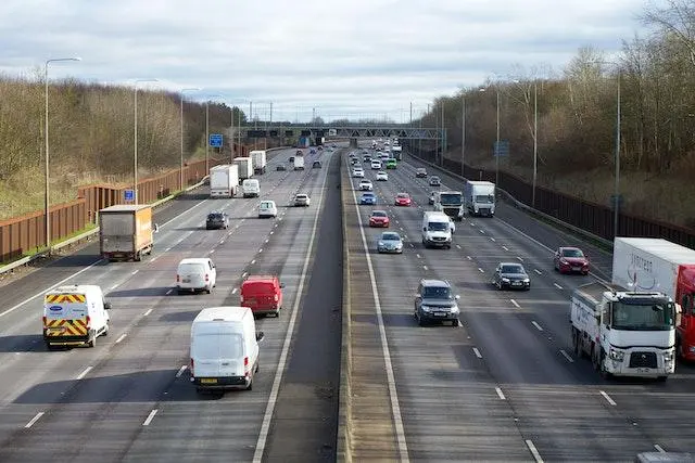 Image of UK Roads with Cars driving on the Left