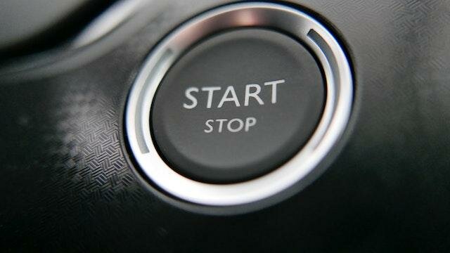 Image of a Ford Stop Start Button