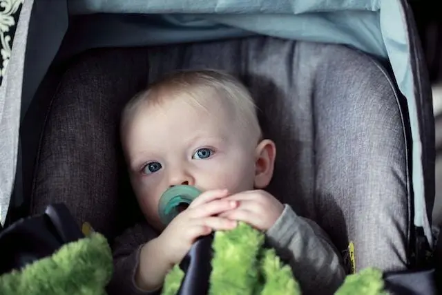 Image of a Baby in a Car Seat