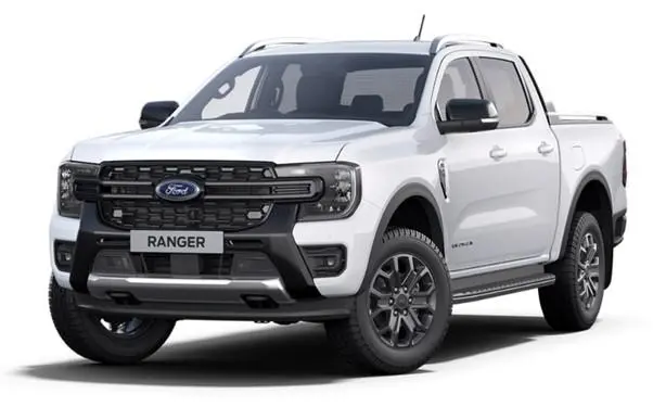 Image of a Ford Ranger WildTrak in White