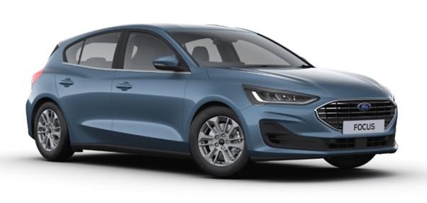 Image of a Ford Focus in Chrome Blue