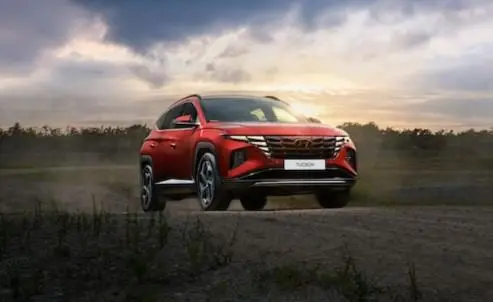Image of a Red Hyundai Tucson