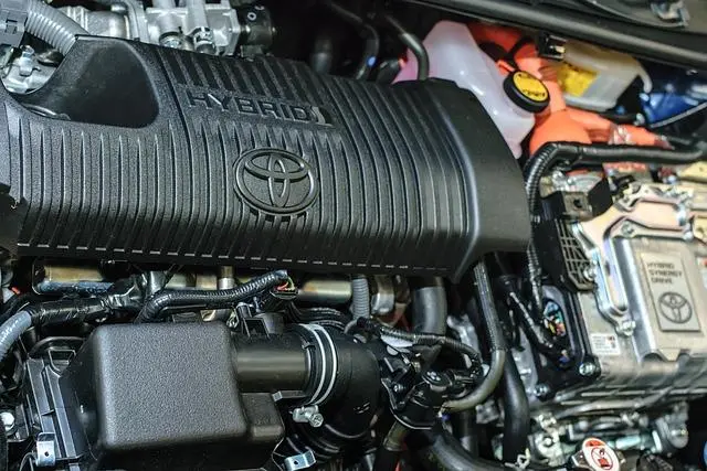 Image of a Toyota Hybrid Engine