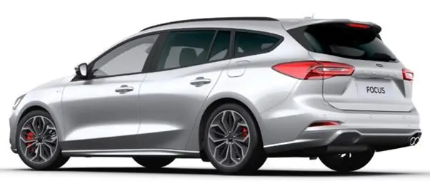 Image of a Ford Focus Estate 2024 Model in Moondust Silver
