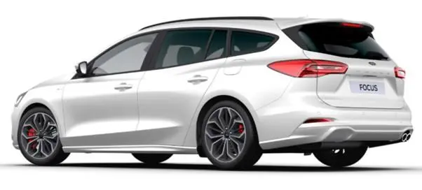 Image of a Ford Focus Estate 2024 Model in Frozen White