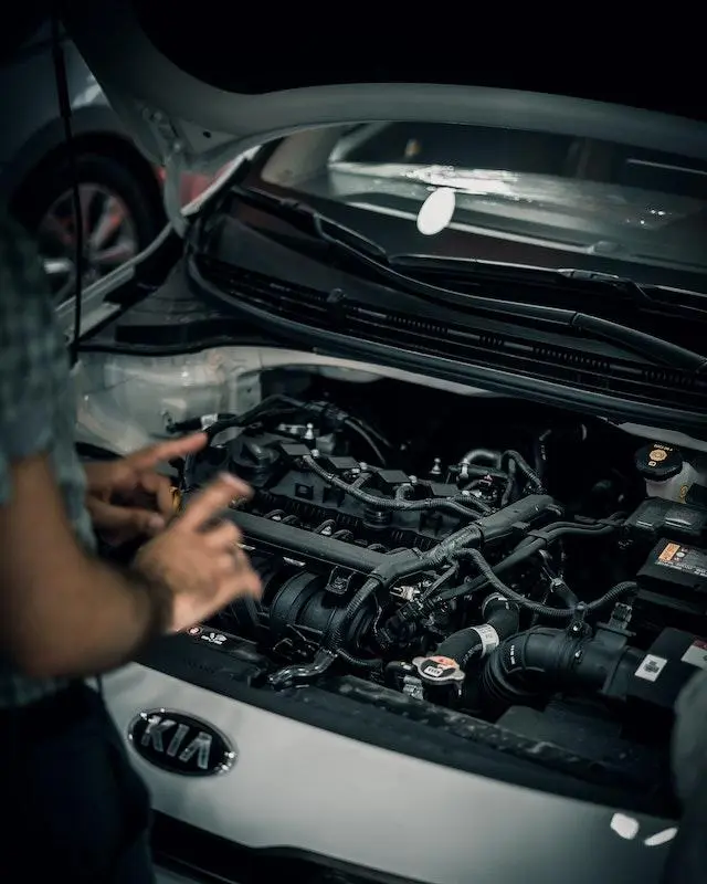 Image of a Kia Engine Bay