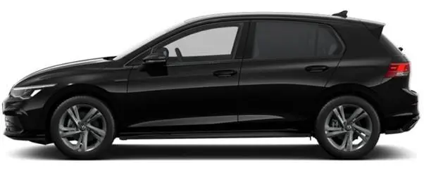 Image of a Volkswagen Golf R-Line Model in Deep Black Pearl