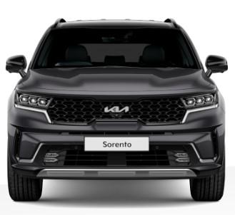 Image of a Kia Sorrento in Graphite - Front View