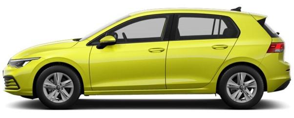 Image of a Volkswagen Golf Life Model in Lime Green Metallic