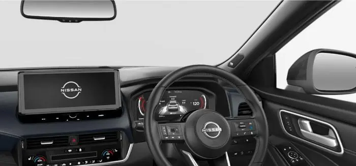 Image of a Nissan Qashqai Interior in Black