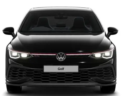 Image of a Volkswagen Golf in Black - Front View