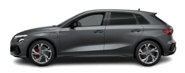 New Audi A3 Sportback in Daytona Grey 2024 Model