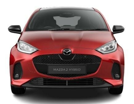 New Mazda 2 Hybrid 2024 in Formal Red - Front View