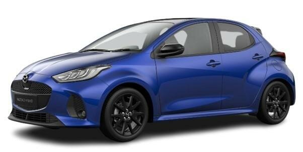 New Mazda 2 Hybrid 2024 in Glass Blue Paint