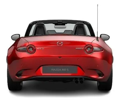 New Mazda MX-5 2024 in Soul Red Rear View