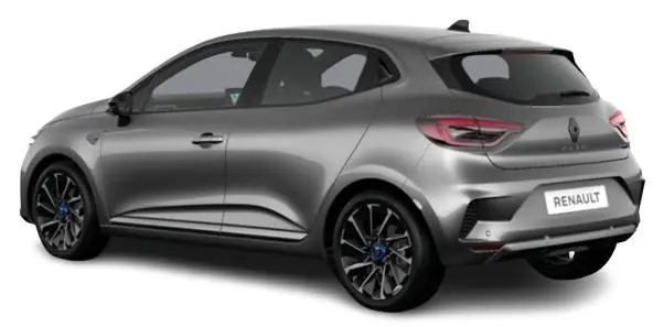 New Renault Clio 2024 in Shadow Grey - Rear Side View