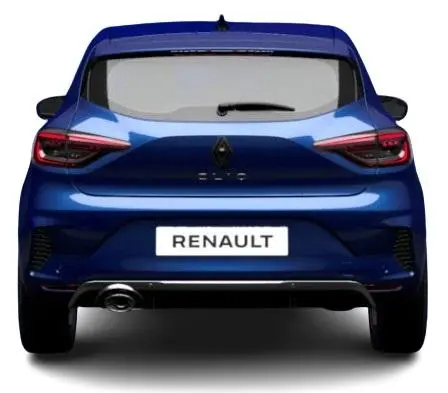 New Renault Clio 2024 Model in Iron Blue - Rear View