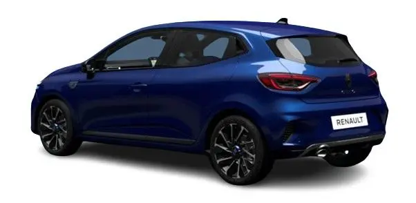 New Renault Clio 2024 in Iron Blue - Rear View