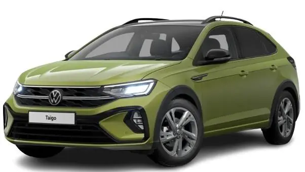 New Volkswagen Taigo 2024 in Visual Green Metallic with Black Roof