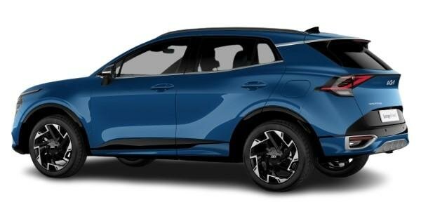 New Kia Sportage 2024 in Blue Flame Paint - Rear View