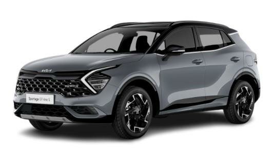 New Kia Sportage in Lunar Silver with a Black Roof
