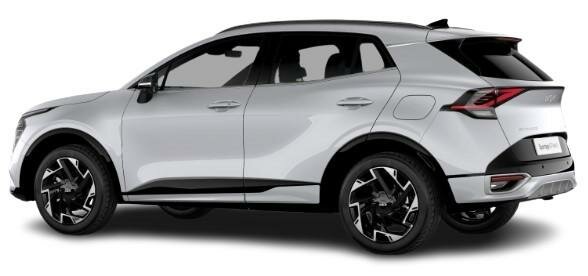 New Kia Sportage in Fusion White Paint - Rear View