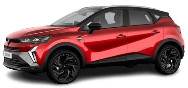 New Renault Capture 2024 in Flame Red with a Black Roof
