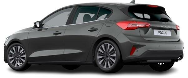 New Ford Focus Titanium X in Magnetic - Rear View (www.uk-car-discount.co.uk)