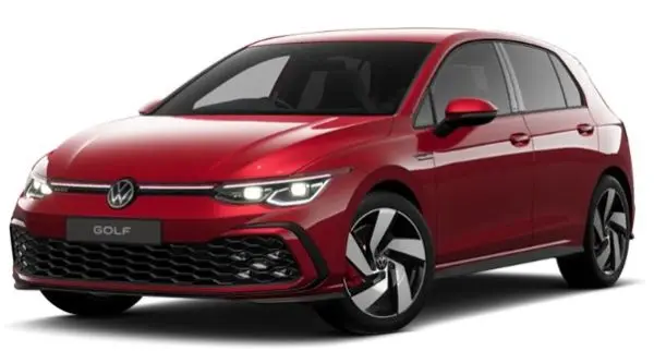 New Volkswagen Golf in Kings Red Paint