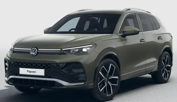 New Volkswagen Tiguan 2024 in Cipressino Green Paint