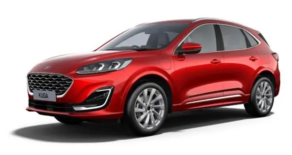 Image of a Ford Kuga 2024 Model in Lucid Red