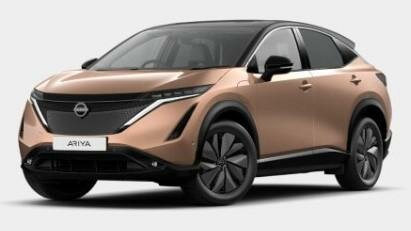 Image of a Nissan Ariya 2024 Model in Copper with Pearl Black Roof