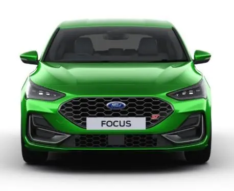 Image of the New Ford Focus 2024 in Mean Green Front View