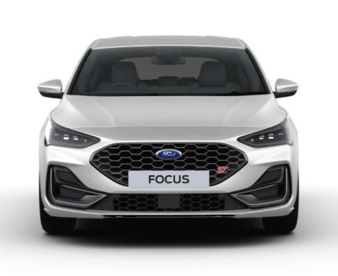 Image of a New Ford Focus 2024 Model in Frozen White Paint
