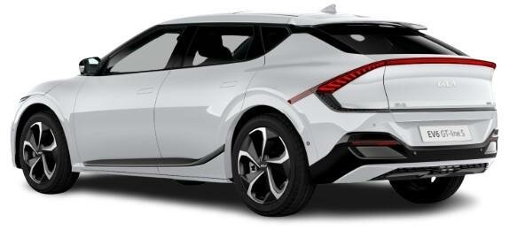 New KIA EV6 GT-Line S in White Pearl paint