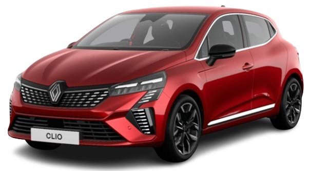 New Renault Clio Techno 2025 in Flame Red paint