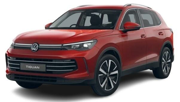 New Volkswagen Tiguan Elegance 2024 Model in Persimmon Red Metallic Paint