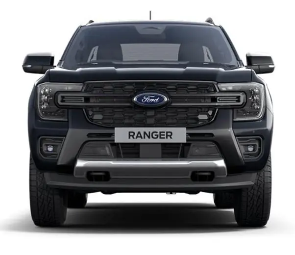 New Ford Ranger 2024 in Agate Black - Front View