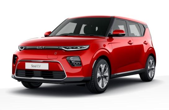 New Kia Soul 2024 Model in Inferno Red Paint - Front View