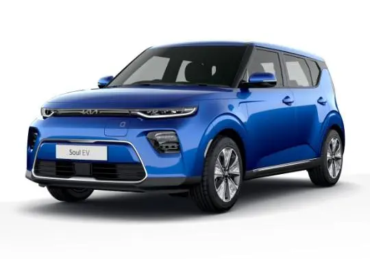 New Kia Soul 2024 Model in Neptune Blue Paint - Front View