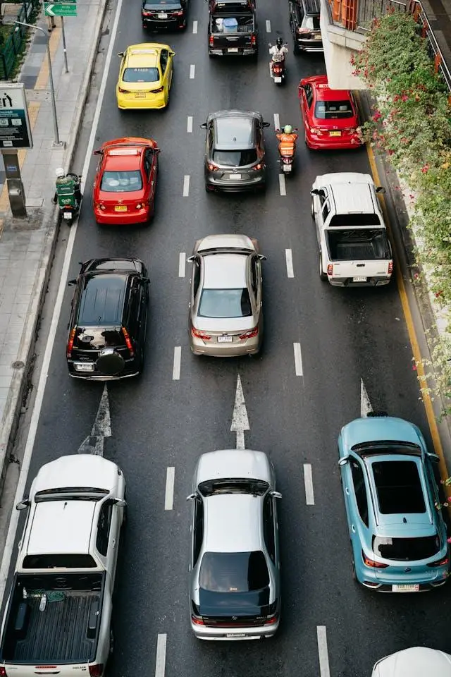 Cars in a Traffic Jam