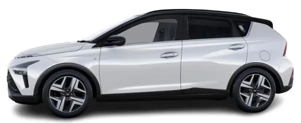 New Hyundai Bayon 2024 in White - Side View