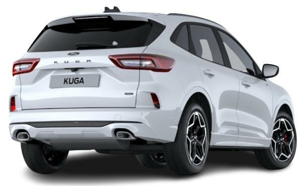 New Ford Kuga ST-Line X PHEV 2024 in Frozen White - Rear View