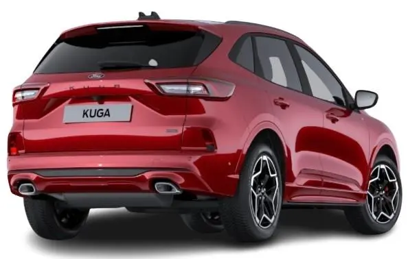 New Ford Kuga 2024 Model In Lucid Red Paint