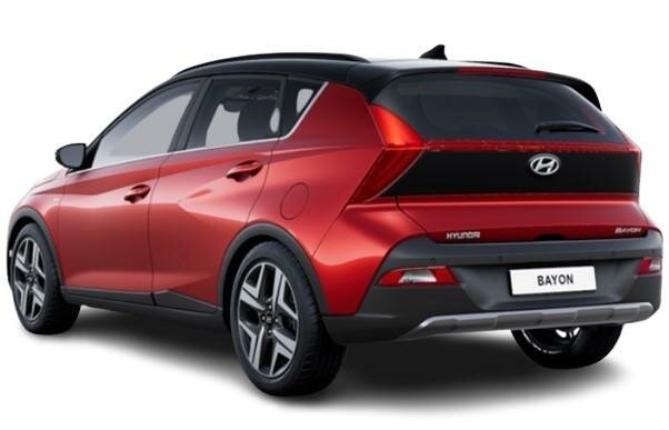 New Hyundai Bayon 2024 in Dragon Red Pearl Paint