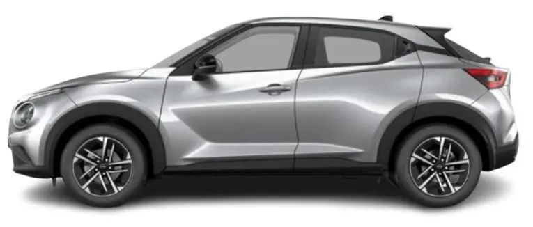 New Nissan Juke 2024 in Silver - Side View