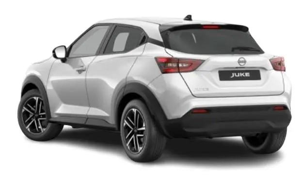New Nissan Juke 2024 in White - Rear Side View