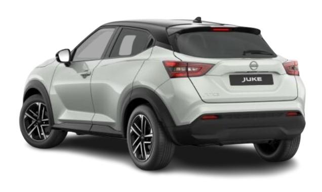 New Nissan Juke 2024 in White - Rear Side View