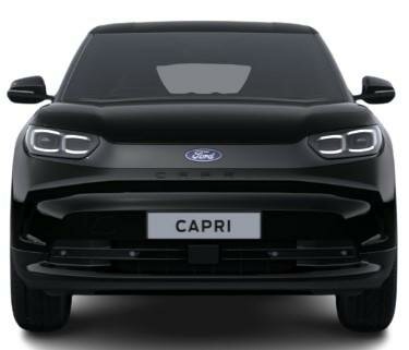 New Ford Capri 2024 in Agate Black - Front (www.uk-car-discount.co.uk)