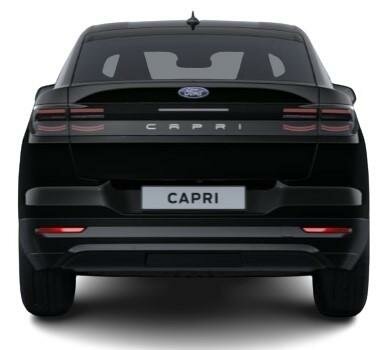 New Ford Capri 2024 in Agate Black - Rear (www.uk-car-discount.co.uk)